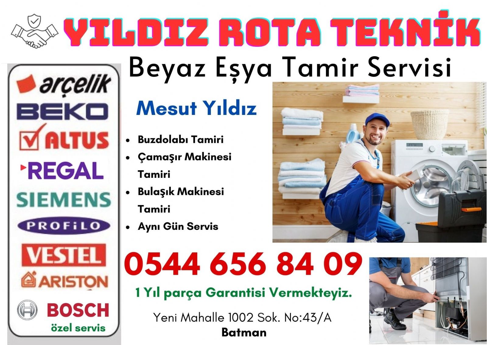 batman çamaşır makinesi servisi